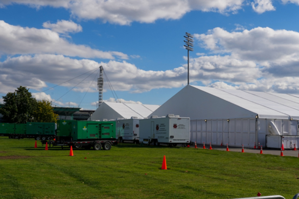 Image NYCDDC Tent Construction for the Humanitarian Emergency Response and Relief Centers Program